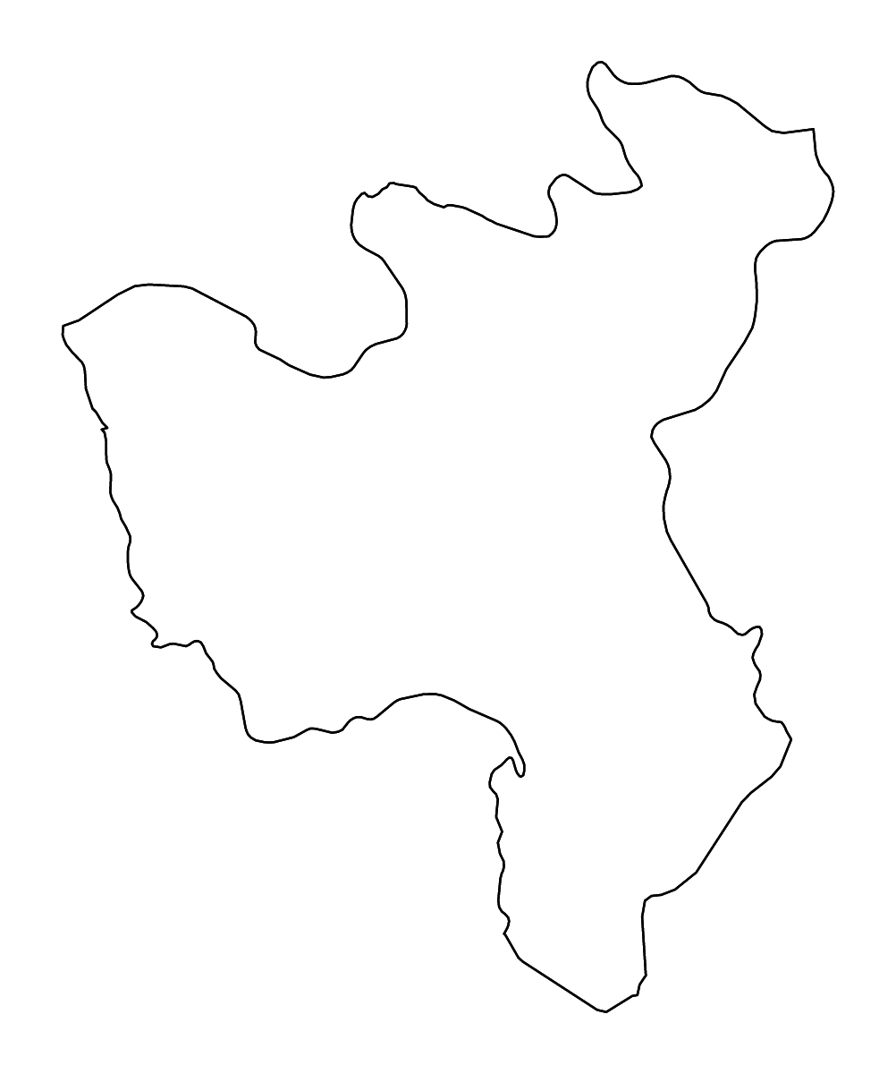 Carte de contour de North Hwanghae, Dem. Rep. Korea avec rivières.