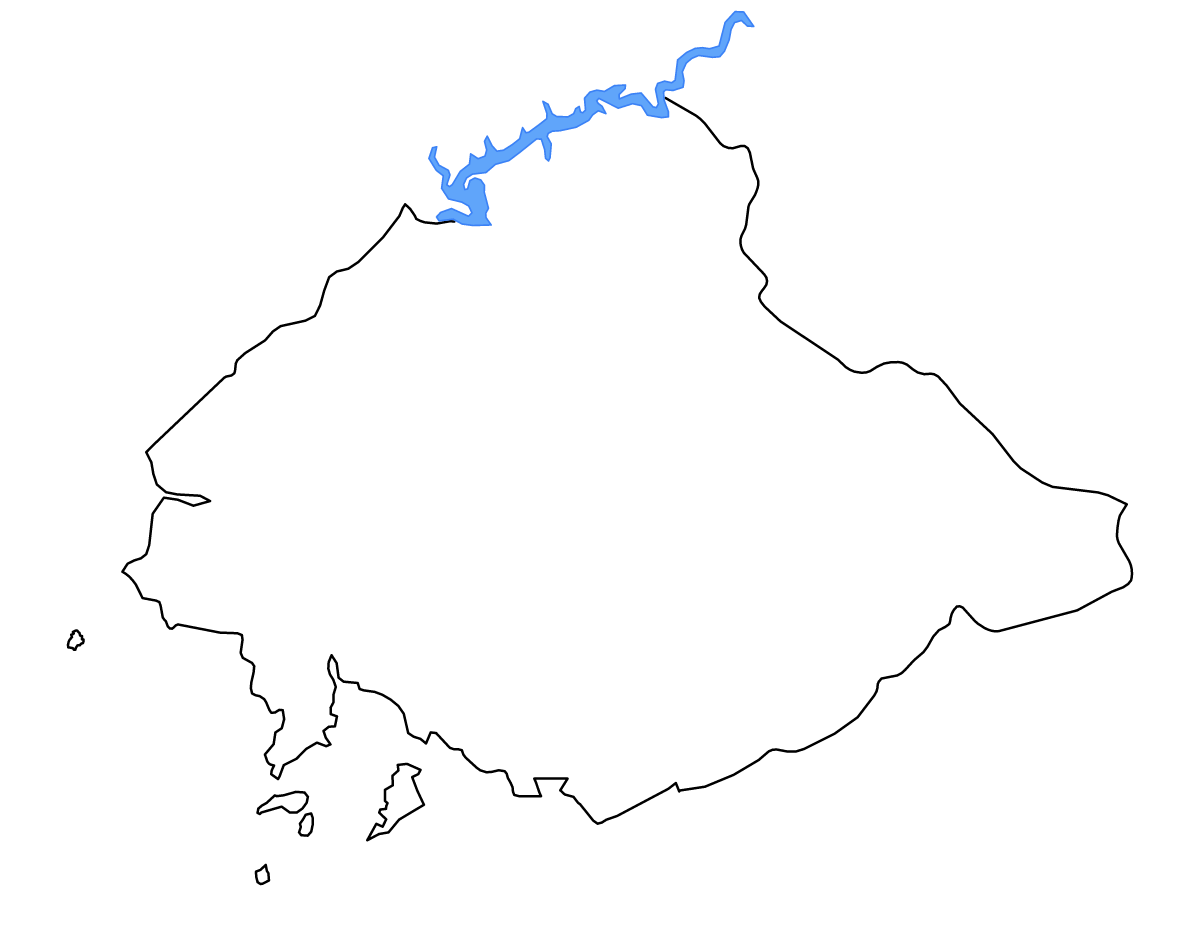 Carte de contour de North Pyongan, Dem. Rep. Korea avec lacs et rivières.