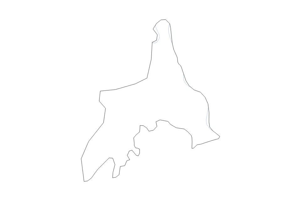 Mapa de Rason, Dem Rep Korea de tipo contorno y ríos para Asia, con contorno y ríos con límites limpios.