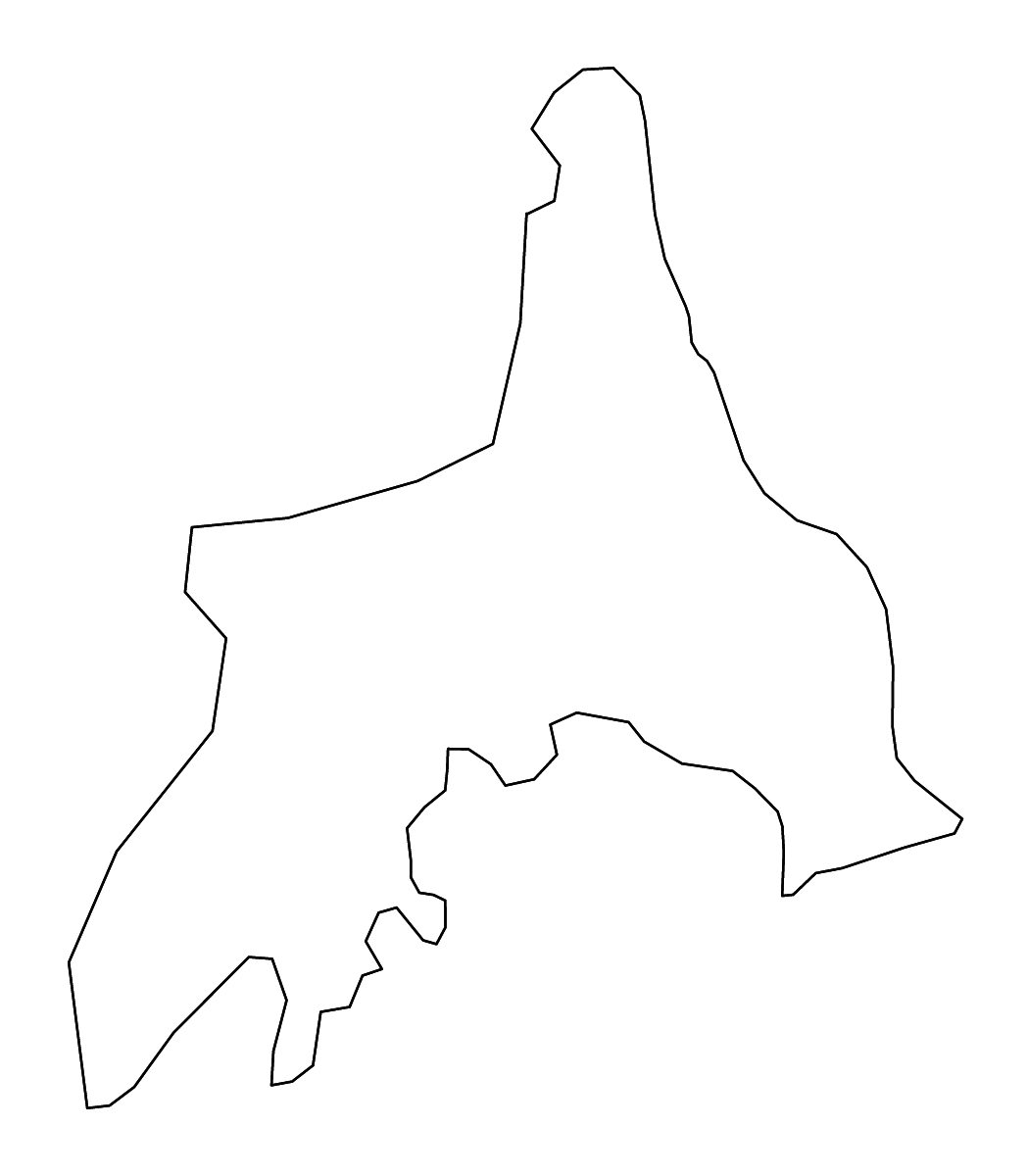 Carte de contour de Rason, Dem. Rep. Korea avec rivières.