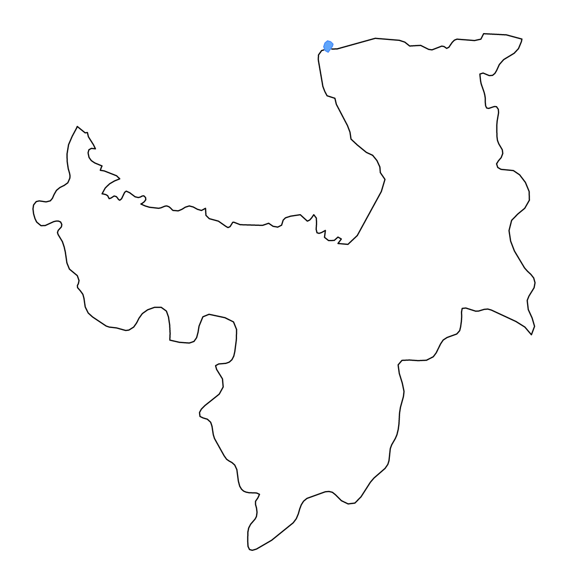 Carte de contour de Ryanggang, Dem. Rep. Korea avec lacs et rivières.