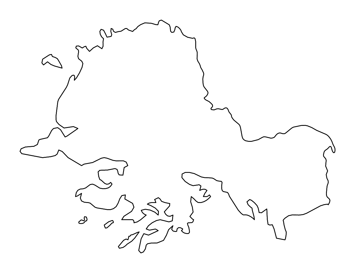 Mapa de contorno de South Hwanghae, Dem. Rep. Korea con ríos.