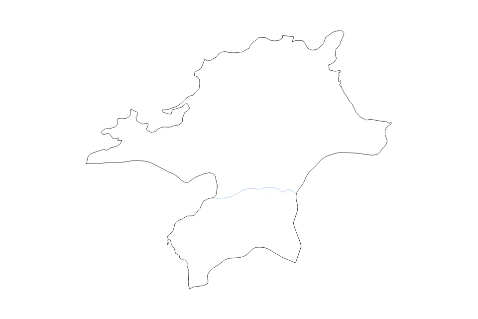 Aperçu de la carte de contour de Fukuoka