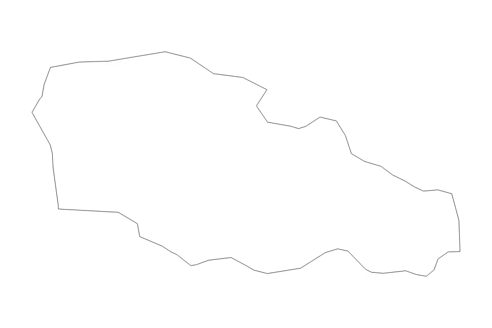 Carte de Guria, Georgia de type contour pour Asie, montrant contour avec des limites nettes.