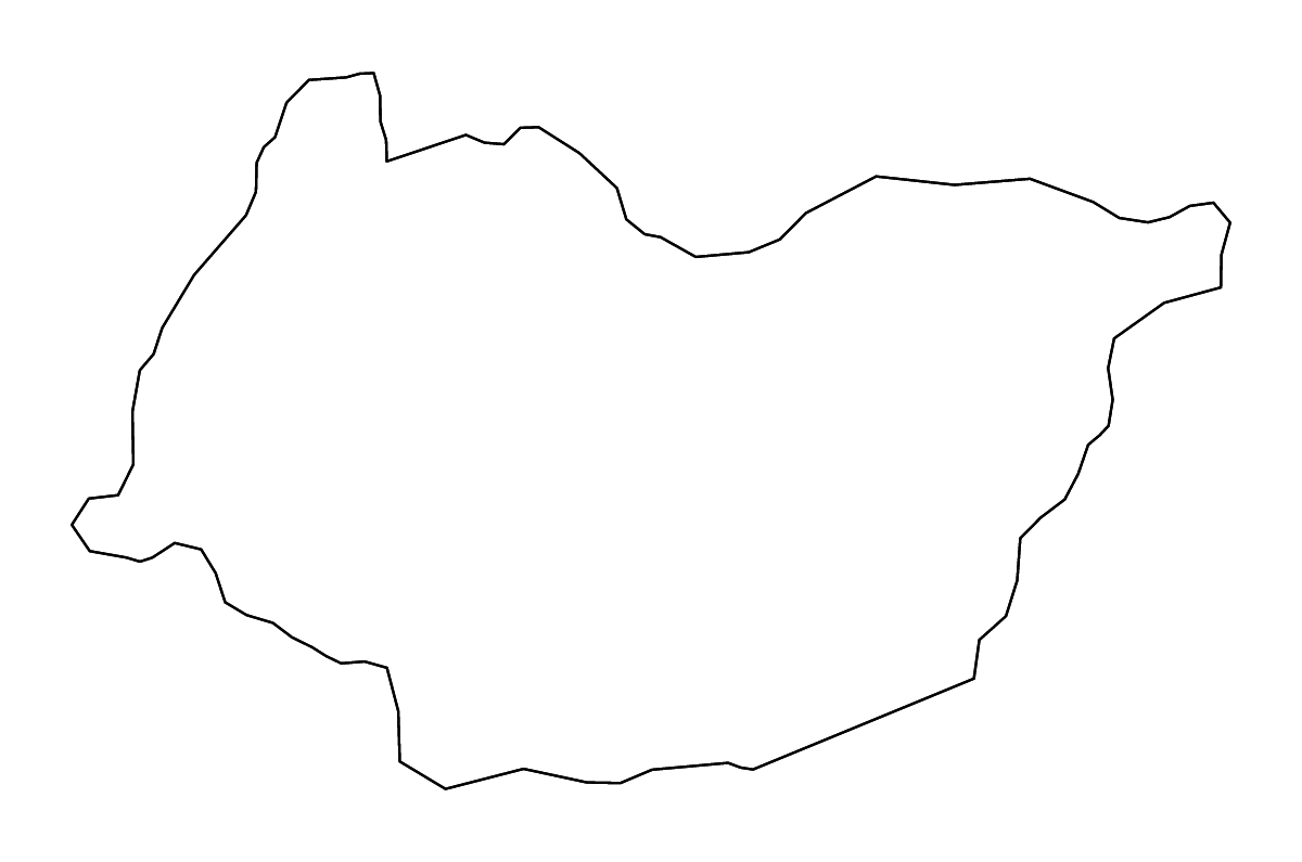 Outline map of Imereti, Georgia with rivers.