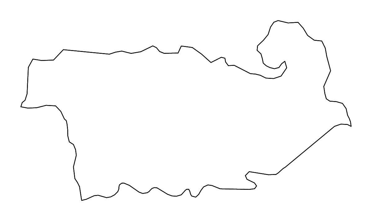 Carte de contour de Kvemo Kartli, Georgia avec rivières.