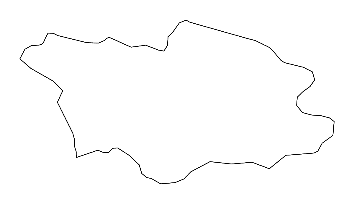 Mapa de contorno de Racha-Lechkhumi and Kvemo Svaneti, Georgia con ríos.