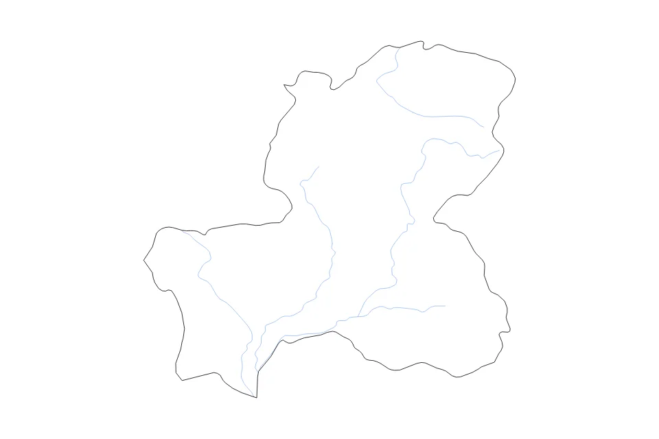Aperçu de la carte de contour de Gifu