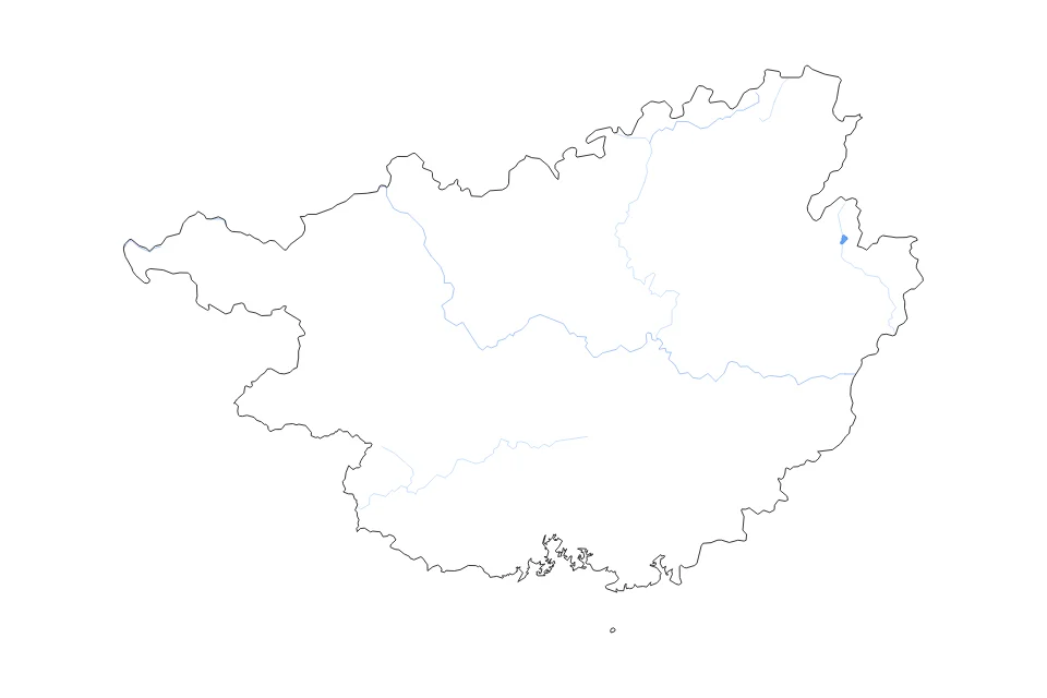 Aperçu de la carte de contour de Guangxi