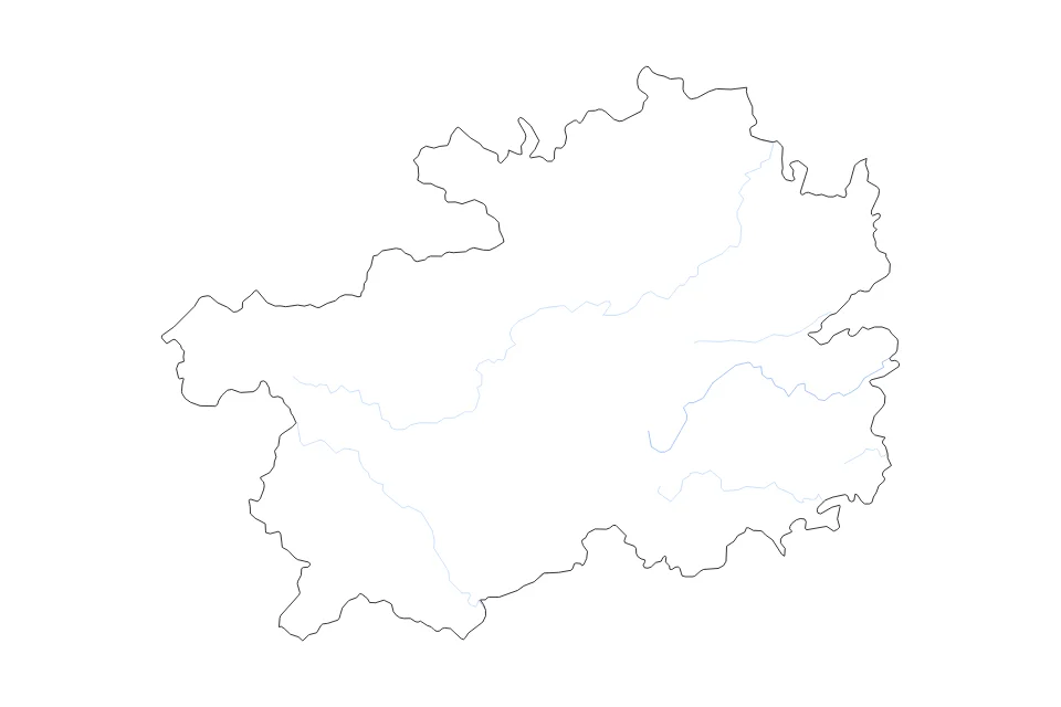 Aperçu de la carte de contour de Guizhou