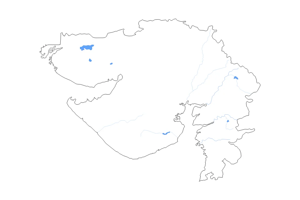 Aperçu de la carte de contour de Gujarat