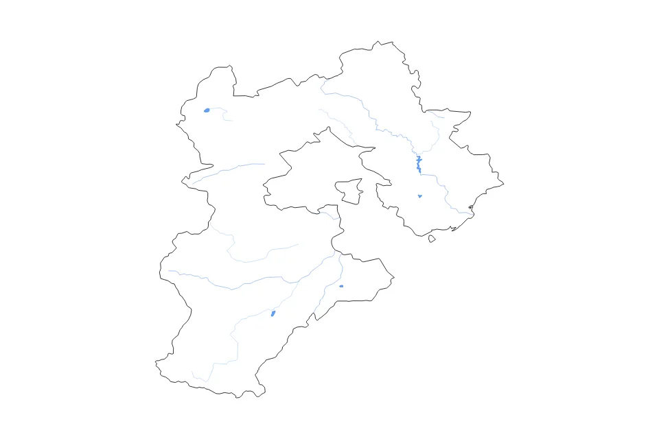 Aperçu de la carte de contour de Hebei