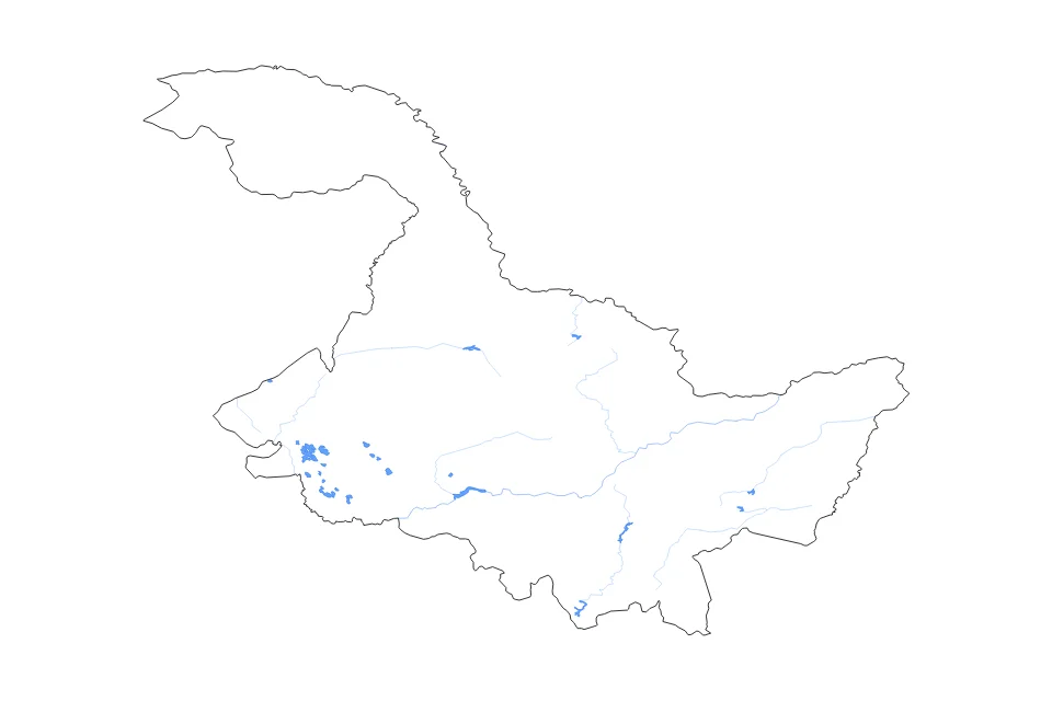 Aperçu de la carte de contour de Heilongjiang