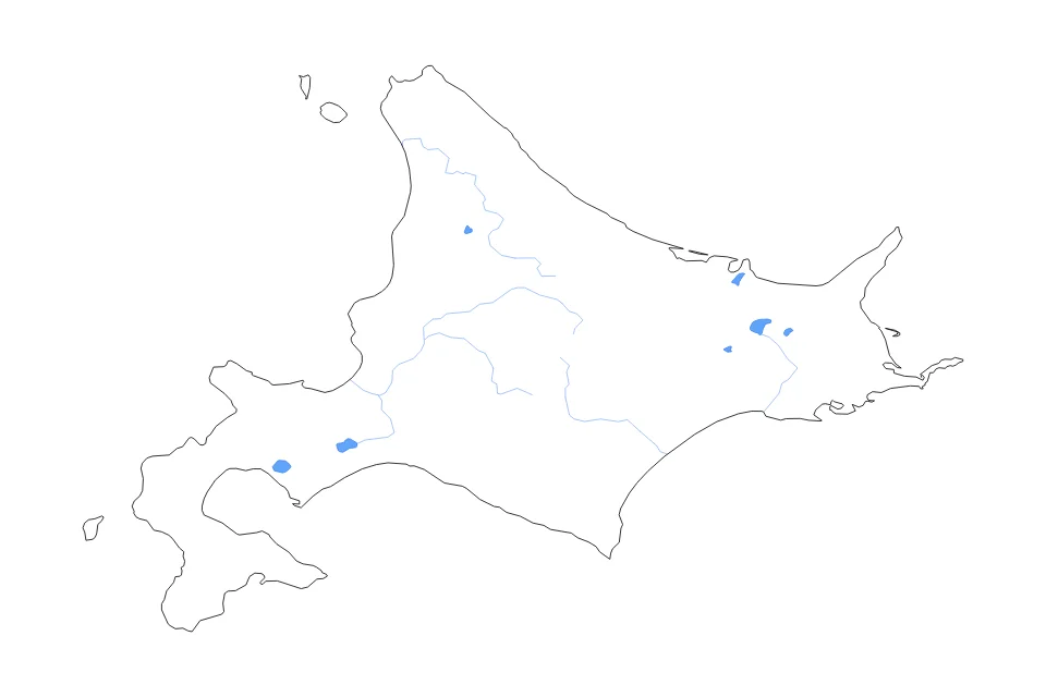 Aperçu de la carte de contour de Hokkaido