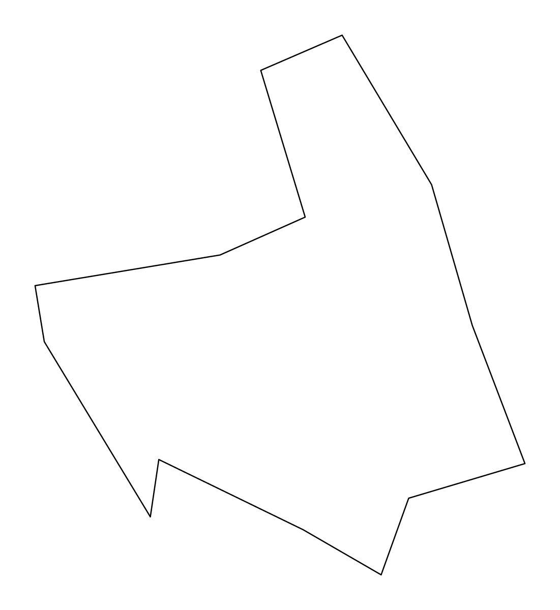 Mapa de contorno de Kwai Tsing, Hong Kong.