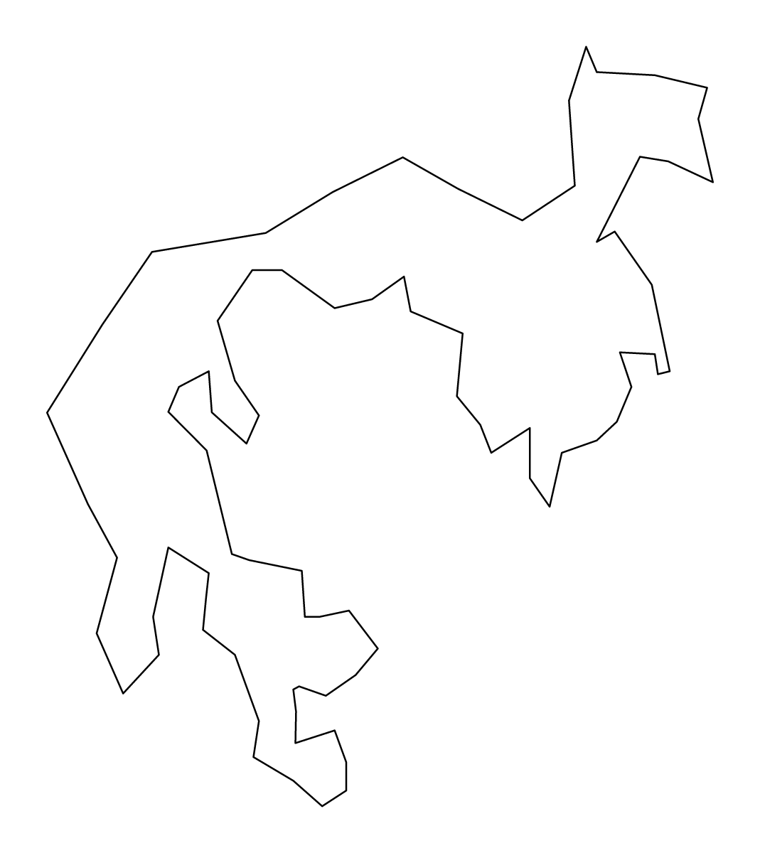 Outline map of Sai Kung District, Hong Kong.