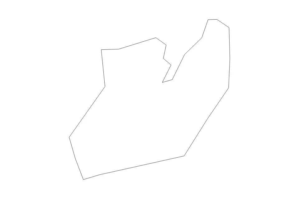 Carte de Sha Tin, Hong Kong de type contour pour Asie, montrant contour avec des limites nettes.