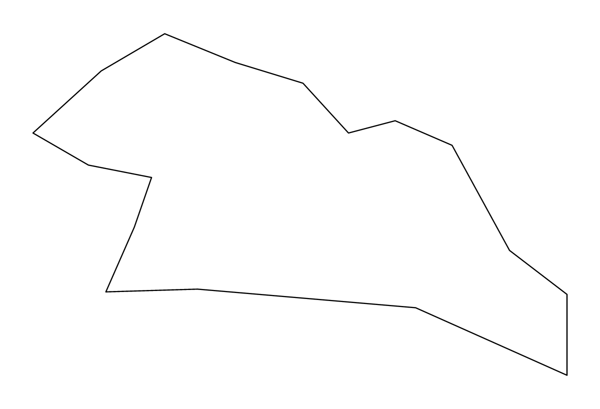 Mapa de contorno de Eastern District, Hong Kong.