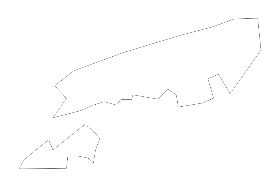 Mapa de Tsuen Wan, Hong Kong de tipo contorno para Asia, con contorno con límites limpios.