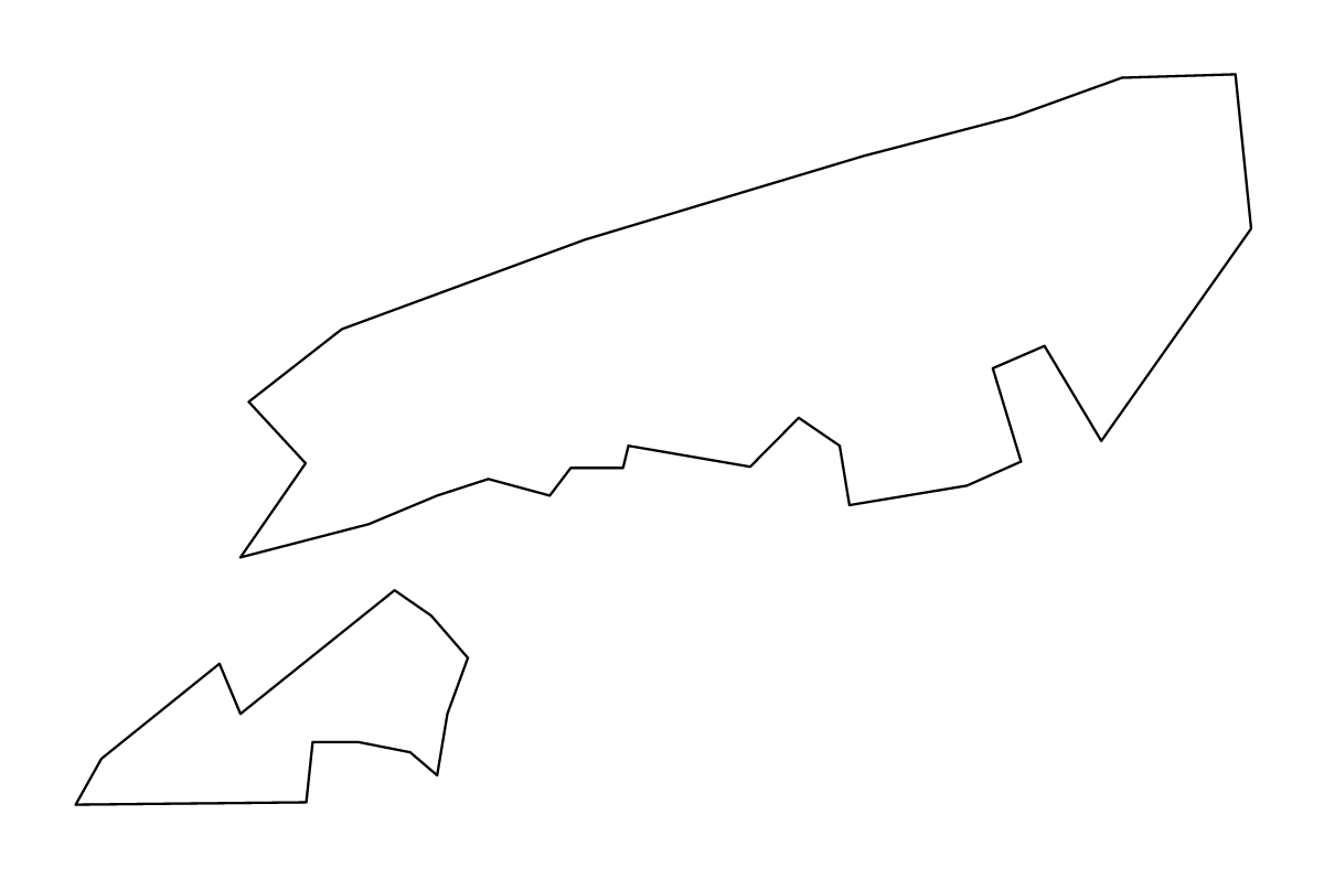 Mapa de contorno de Tsuen Wan, Hong Kong.