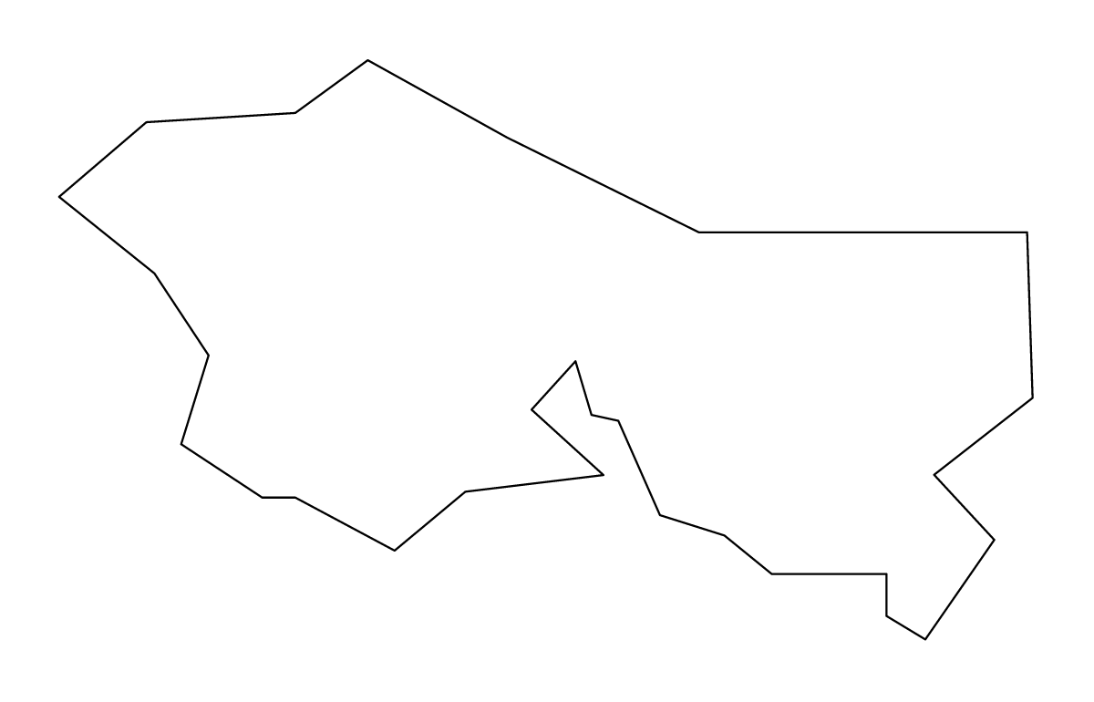 Mapa de contorno de Tuen Mun, Hong Kong.
