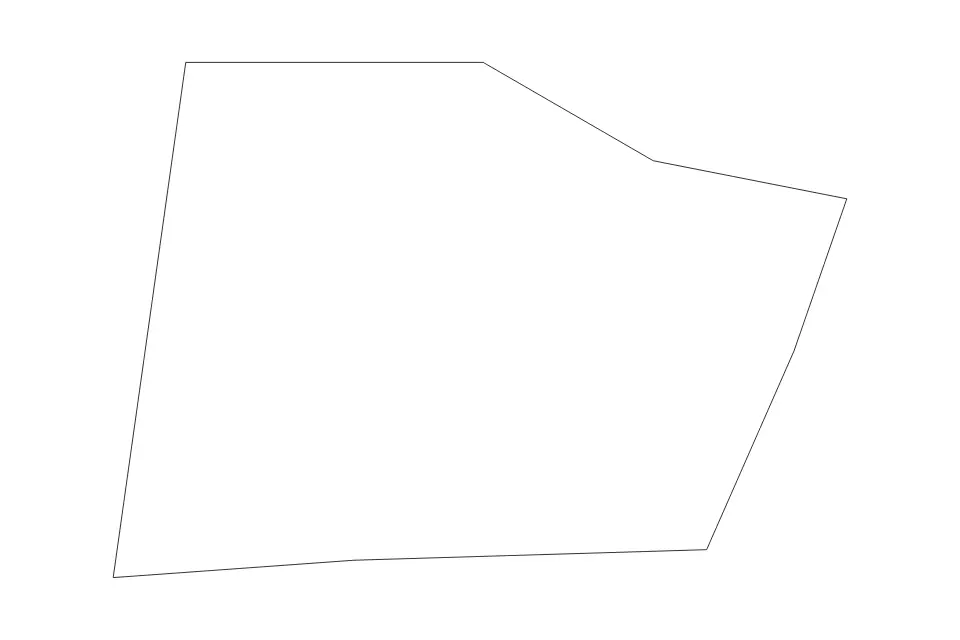 Outline map of Wan Chai Administrative Area, Hong Kong with subdivision borders.