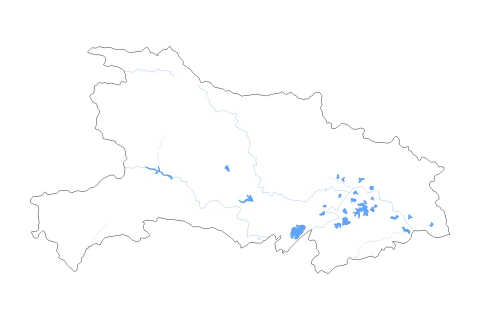 Aperçu de la carte de contour de Hubei