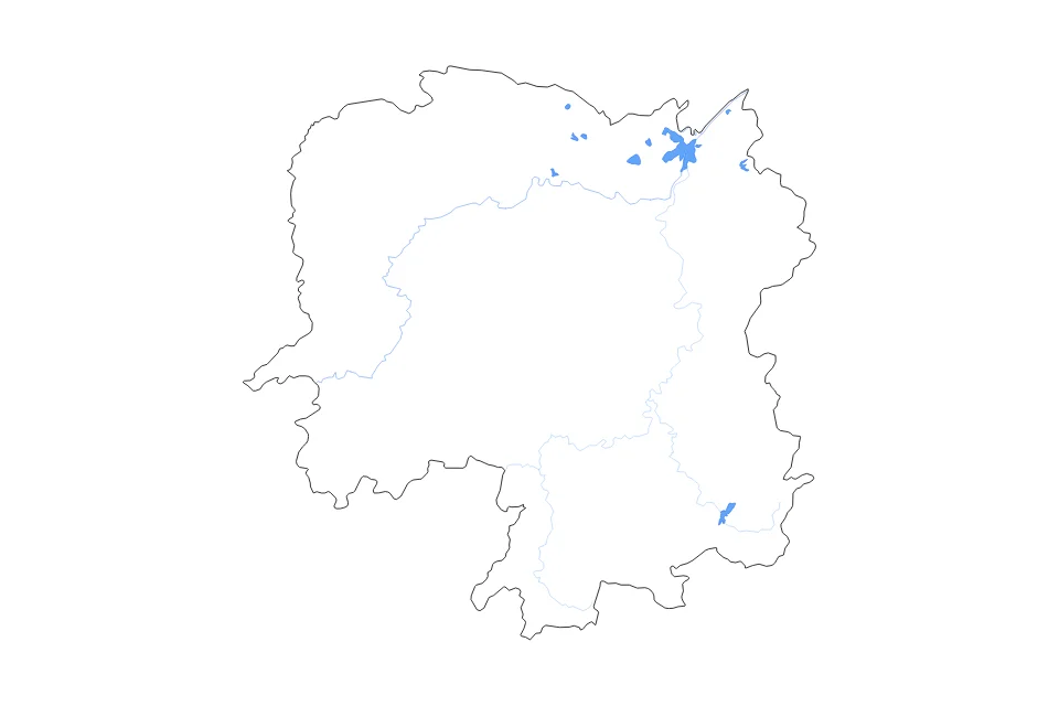 Aperçu de la carte de contour de Hunan