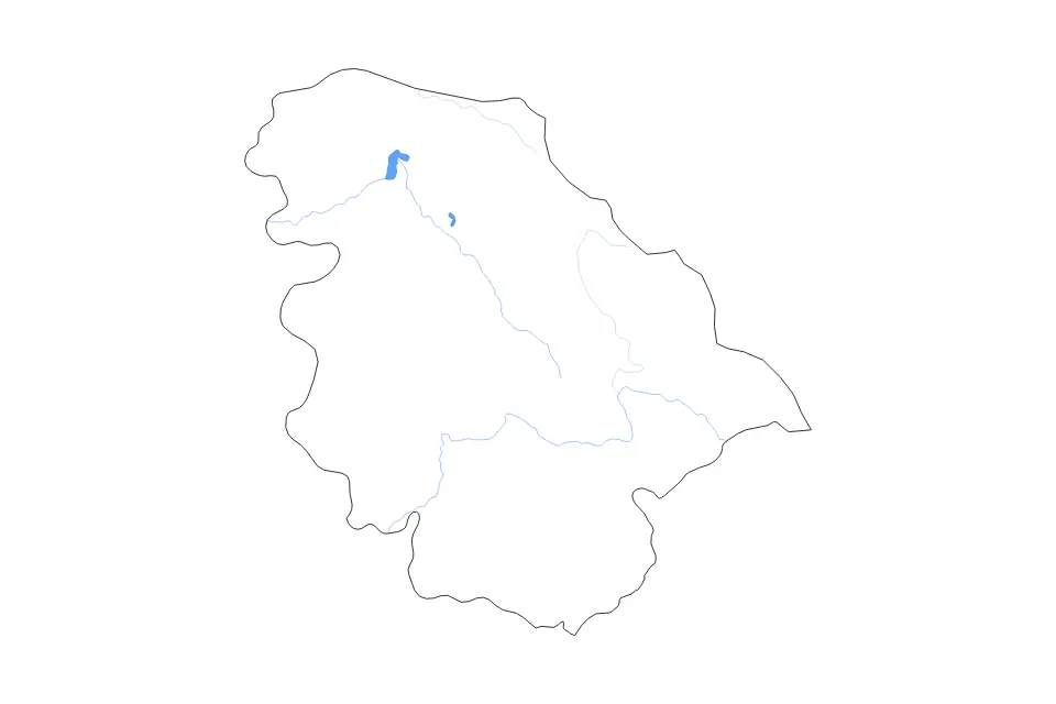 Aperçu de la carte de contour de Jammu and Kashmir