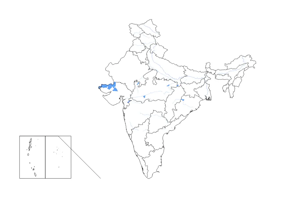 India outline map preview