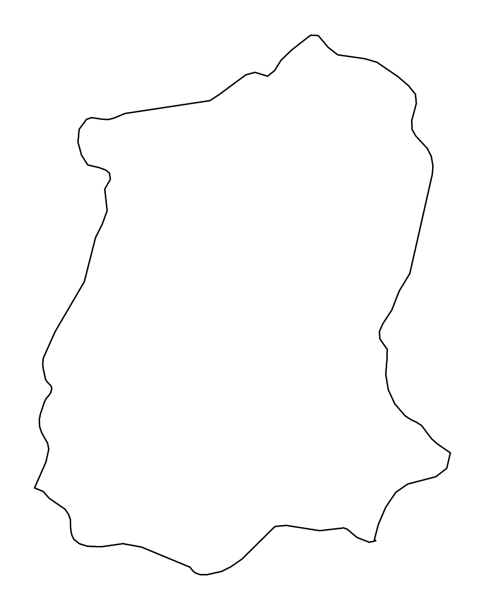 Carte de contour de Sikkim, India avec rivières.