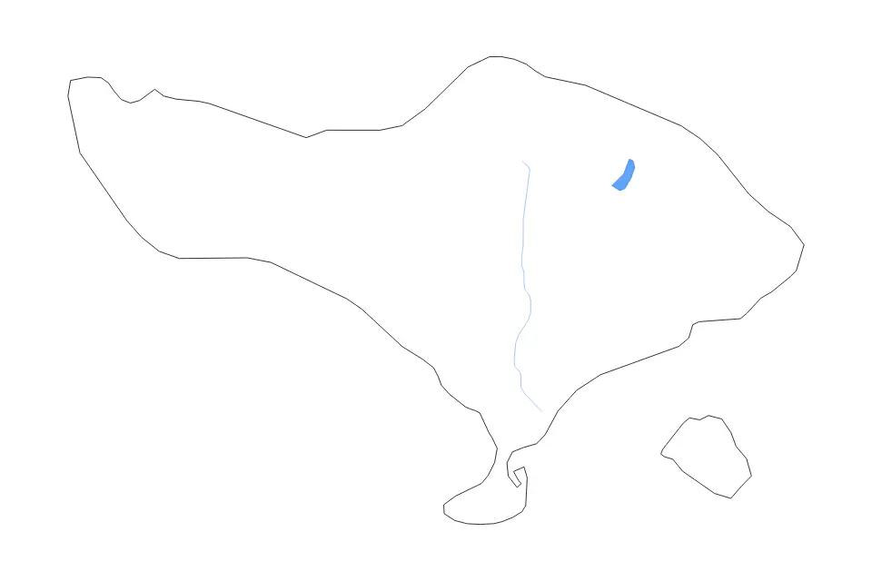Bali outline map preview