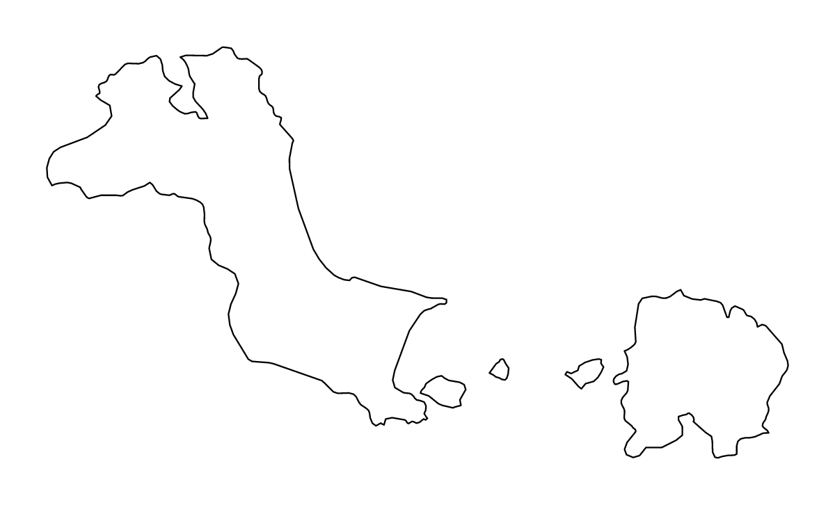 Carte de contour de Bangka Belitung Islands, Indonesia.