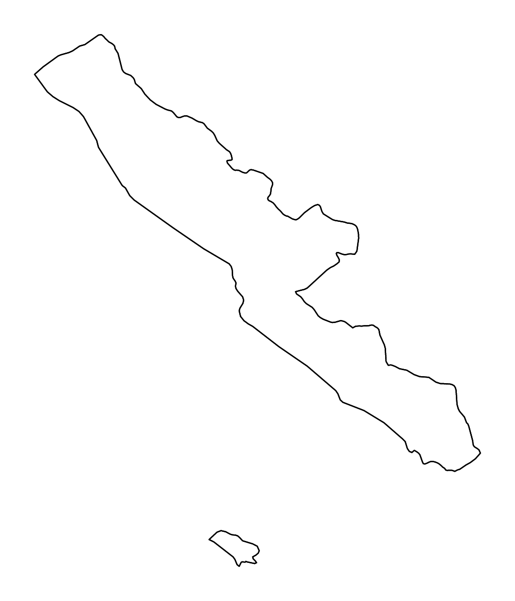 Carte de contour de Bengkulu, Indonesia avec rivières.
