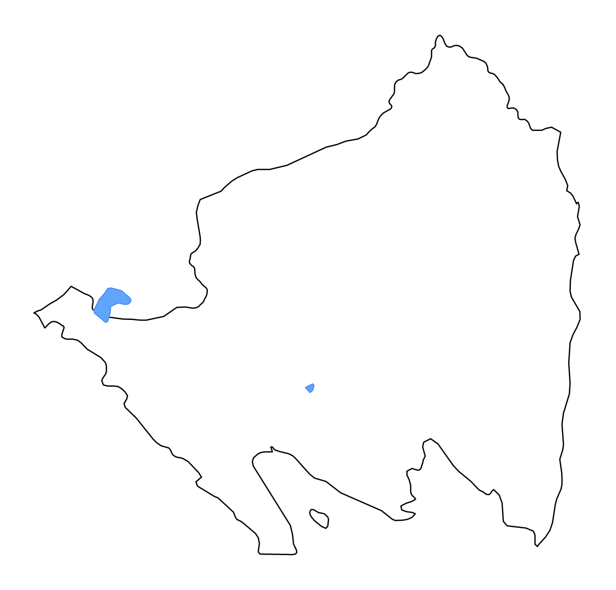 Carte de contour de Lampung, Indonesia avec lacs et rivières.