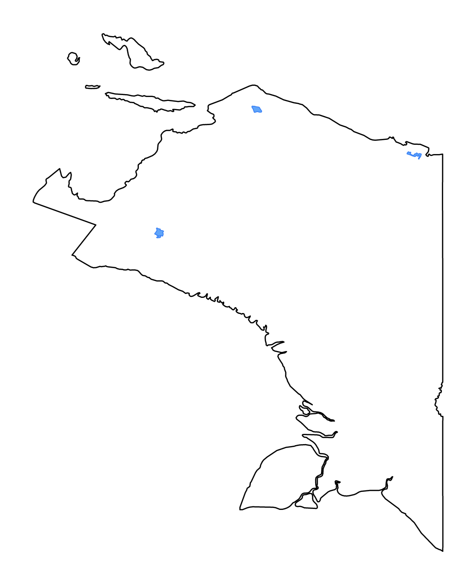 Carte de contour de Papua, Indonesia avec lacs et rivières.