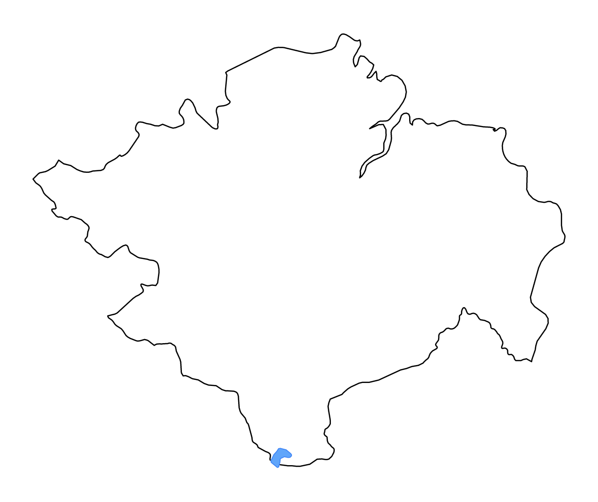 Mapa de contorno de South Sumatra, Indonesia con lagos y ríos.