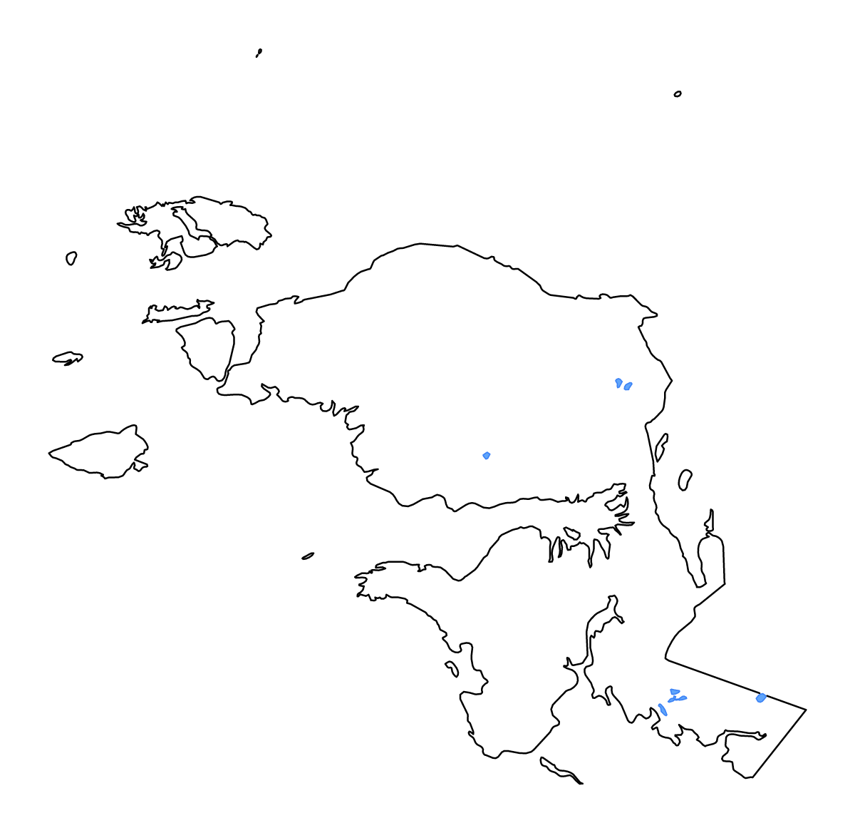 Carte de contour de West Papua, Indonesia avec lacs et rivières.
