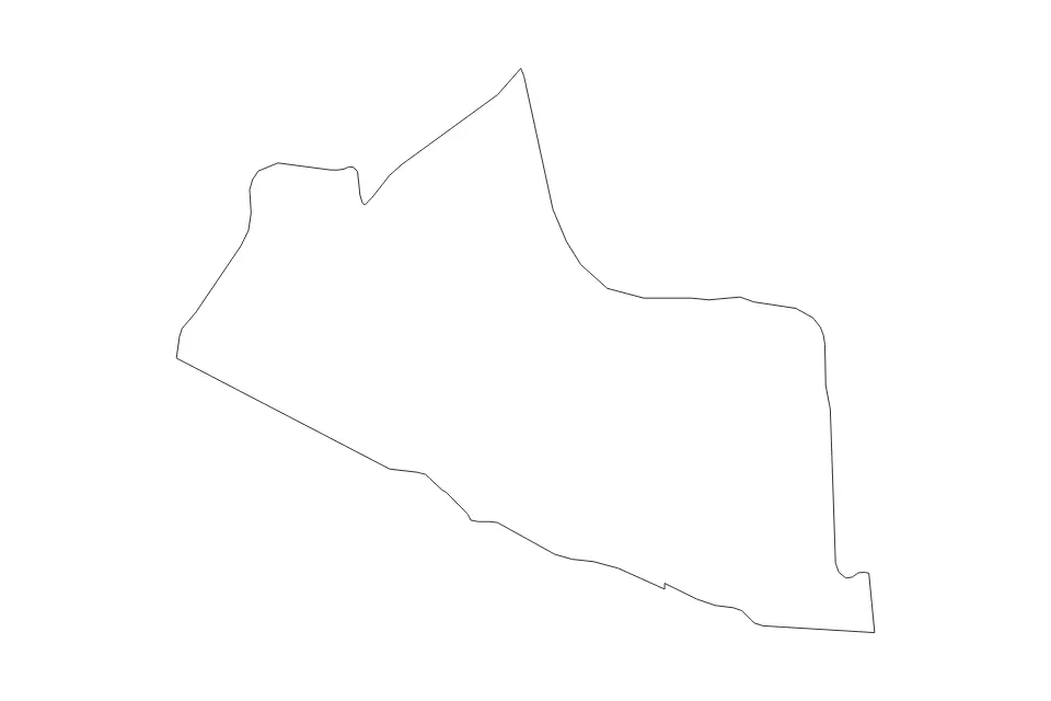 Outline map of Yogyakarta Special region, Indonesia with subdivision borders.