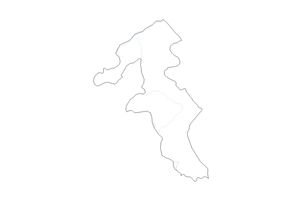 Ardabil outline map preview