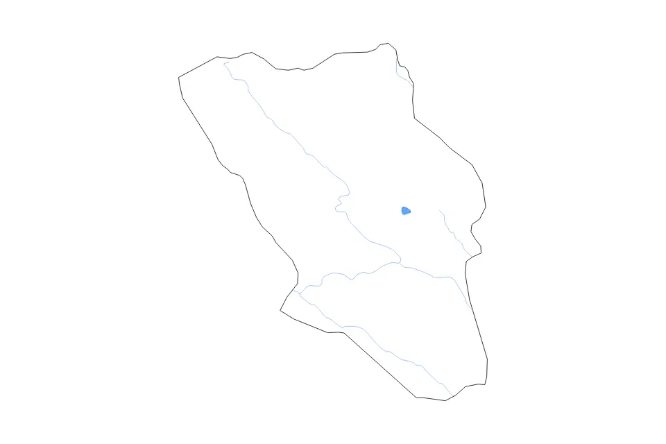 Mapa de Chaharmahal and Bakhtiari, Iran de tipo contorno, lagos y ríos para Asia, con contorno, lagos y ríos con elementos de agua como Daryācheh-ye Chaghākhowr.