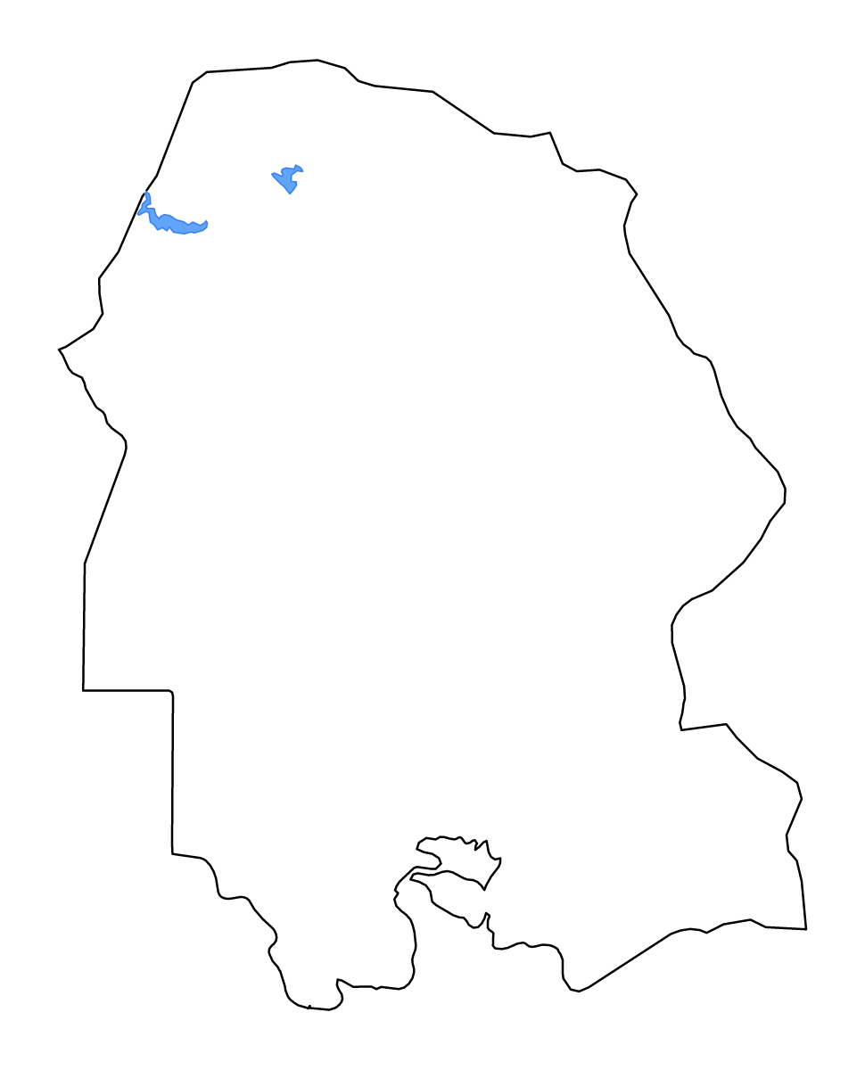 Carte de contour de Khuzestan, Iran avec lacs et rivières.