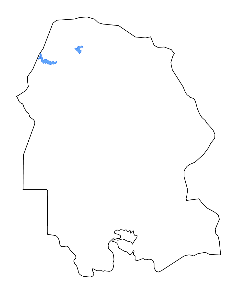 Carte de contour de Khuzestan, Iran avec lacs et rivières.