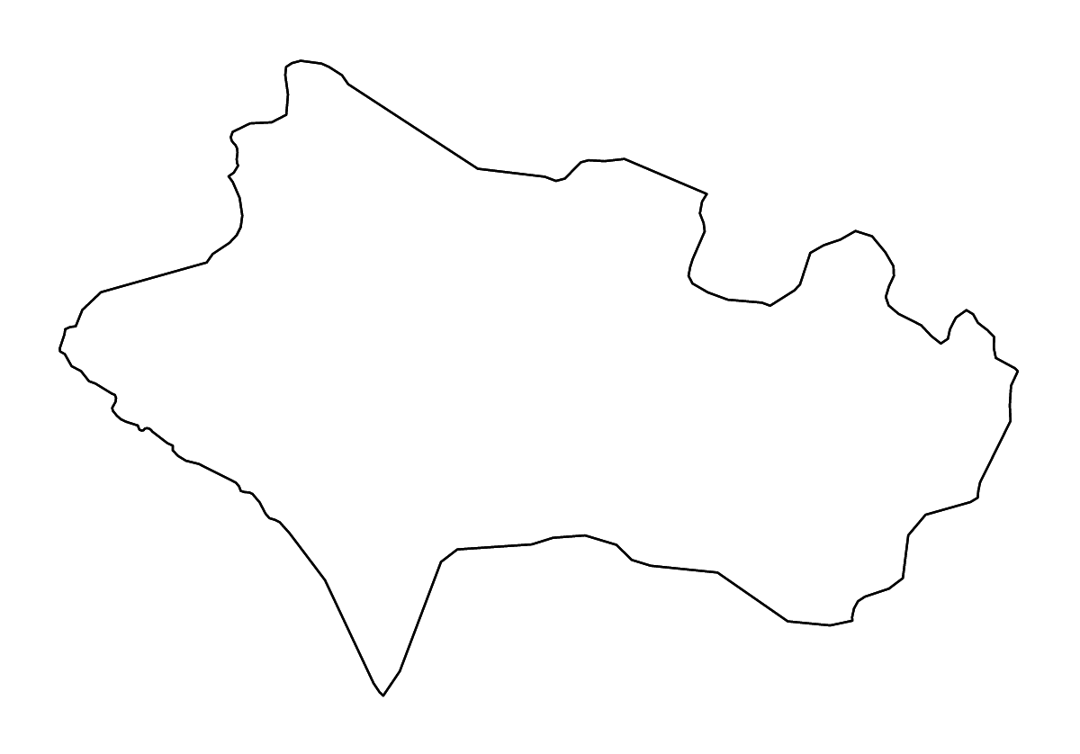 Carte de contour de Lorestan, Iran avec rivières.