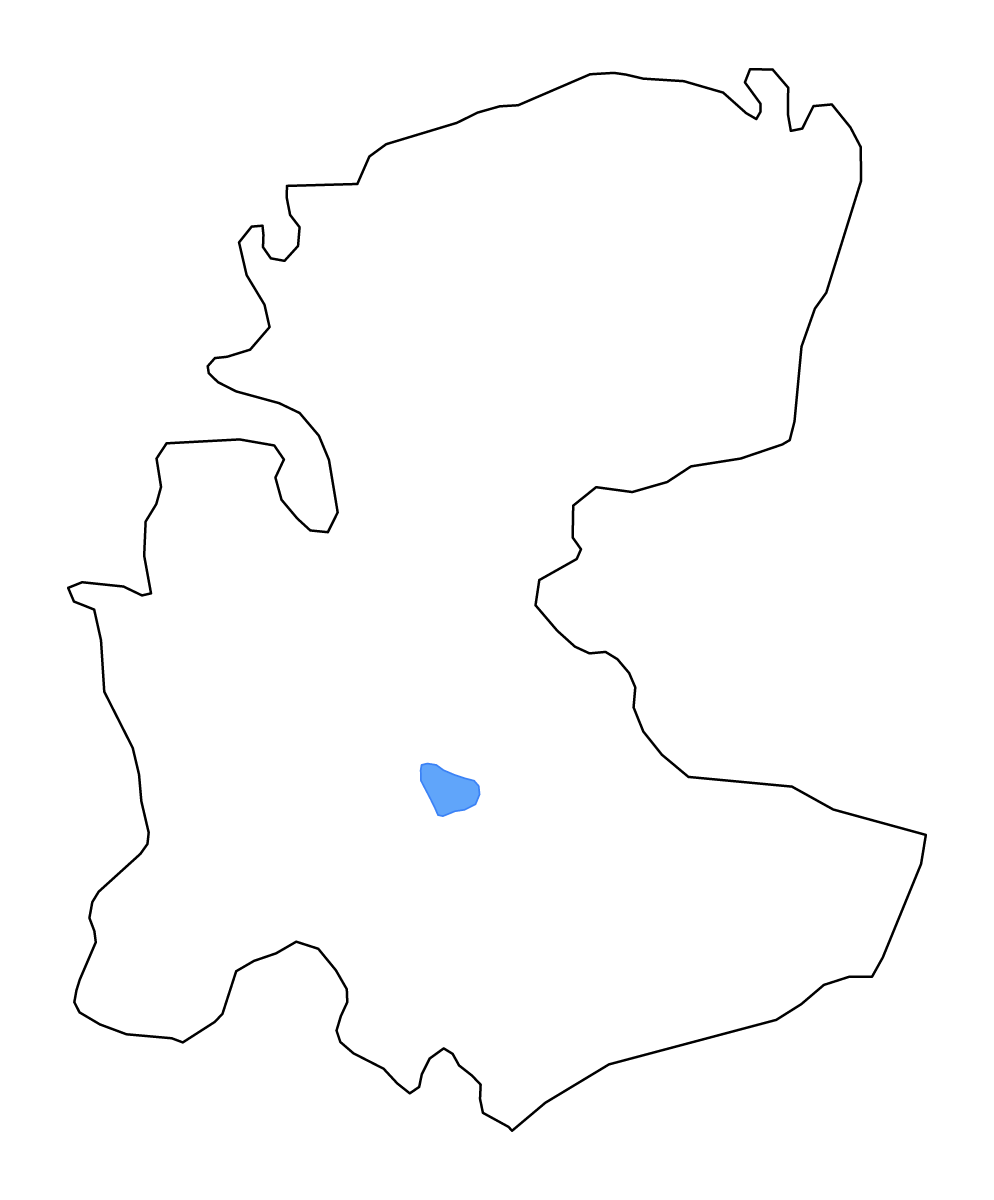 Carte de contour de Markazi, Iran avec lacs et rivières.