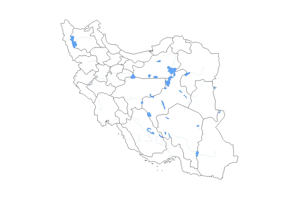 Vista previa del mapa de contorno de Iran