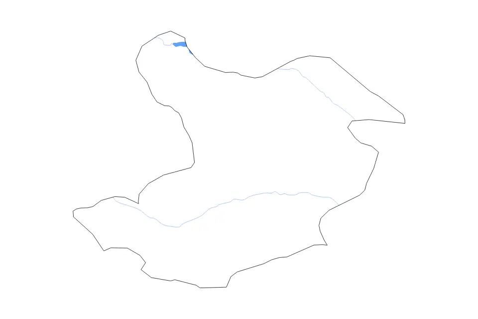 Mapa de Qazvin, Iran de tipo contorno, lagos y ríos para Asia, con contorno, lagos y ríos con elementos de agua como Sefīd Rūd.