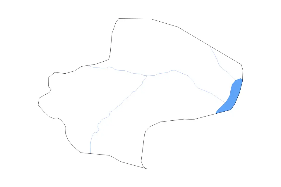Carte de Qom, Iran de type contour, lacs et rivières pour Asie, montrant contour, lacs et rivières avec des éléments hydrographiques comme Daryā-ye Namak.