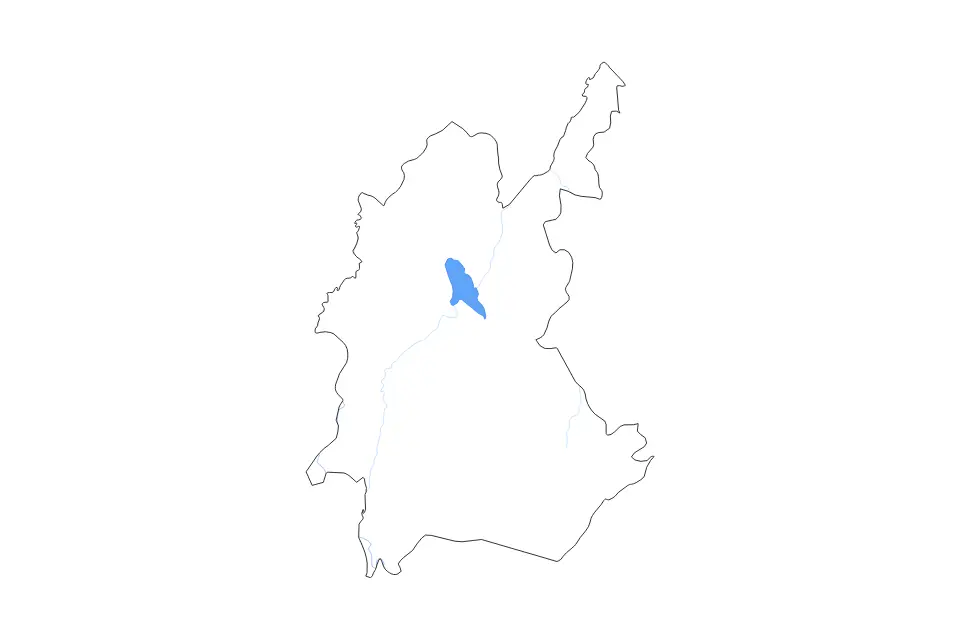 Carte de Diyala, Iraq de type contour, lacs et rivières pour Asie, montrant contour, lacs et rivières avec des éléments hydrographiques comme Lake Hamrin.
