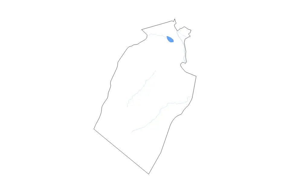Mapa de Najaf, Iraq de tipo contorno, lagos y ríos para Asia, con contorno, lagos y ríos con elementos de agua como Baḩr al ‘Aman.